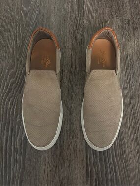 Good Man Brand Men’s Perforated Suede Slip-on Sneakers